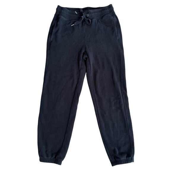 Aerie Black Sweat Pant Jogger Elastic Waist Drawstring 2024 Size Small Lounge - Picture 1 of 8